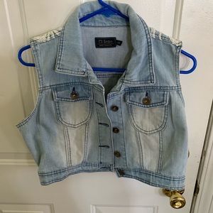 Crop jean jacket